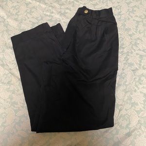 High waisted button up trousers